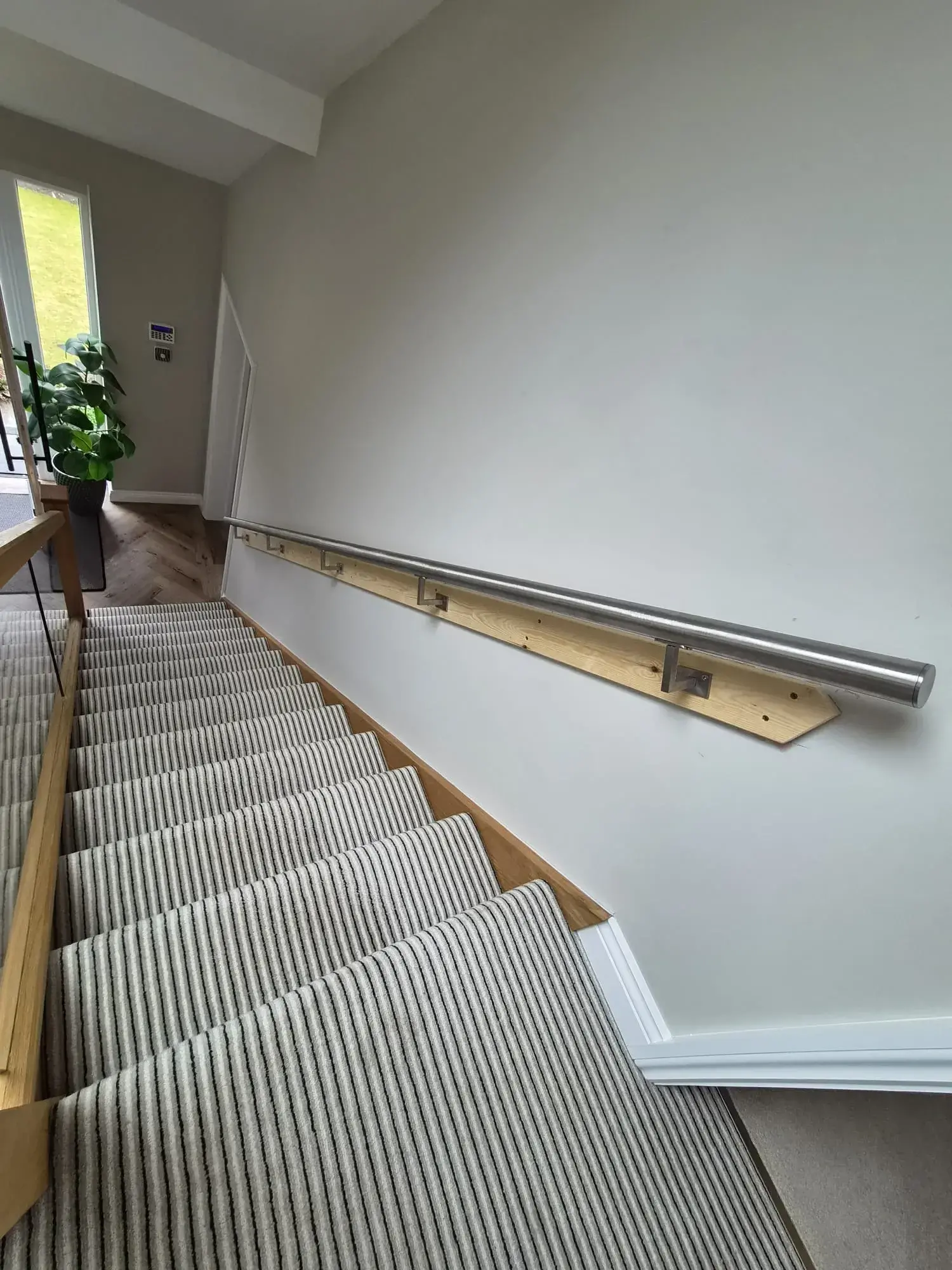New bathroom grab rails and a hand rail
